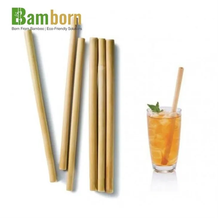 Natural Bamboo Straws For Beverages factory